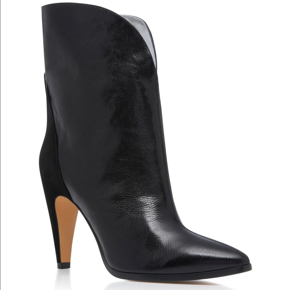 Givenchy Suade-Paneled Leather Ankle Boots